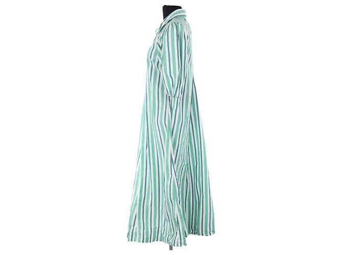 Vestido Ganni de algodón verde - vista 3