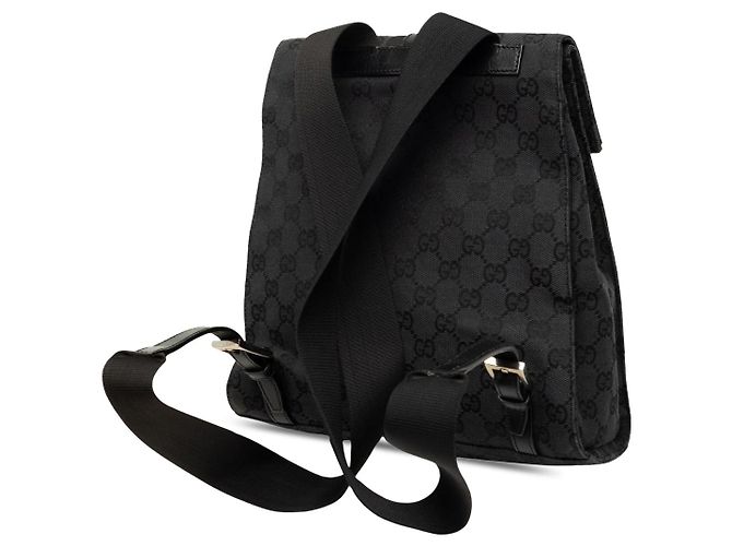 Zaino Jackie Gucci GG Canvas Nero - vista 2