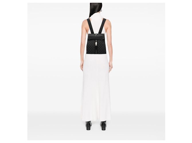 Zaino Jackie Gucci GG Canvas Nero - vista 6