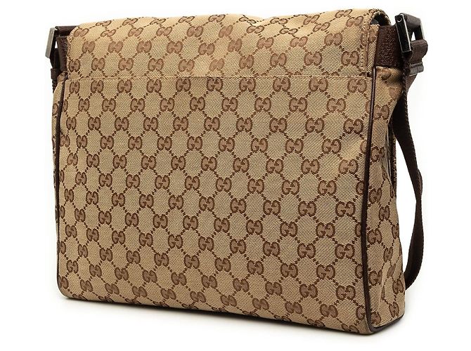 Borsa a tracolla Gucci GG Canvas beige - vista 2