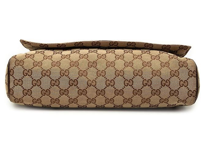 Borsa a tracolla Gucci GG Canvas beige - vista 3