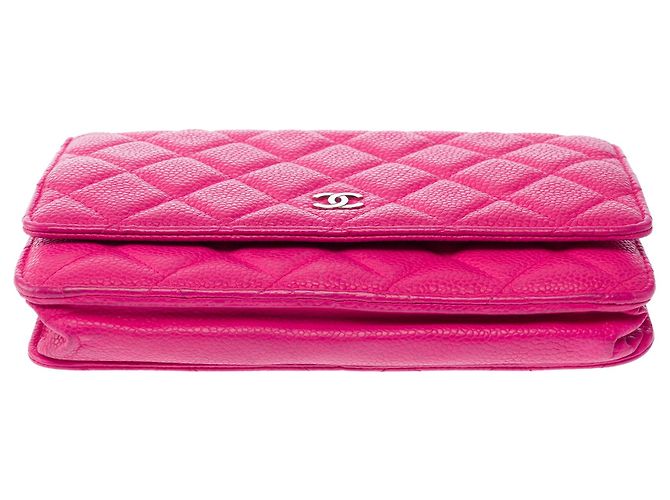 Borsa CHANEL Wallet on Chain in Pelle Rosa - 103887 - vista 11