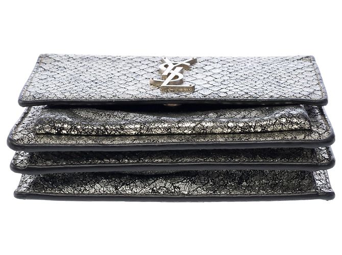 Borsa YVES SAINT LAURENT in Pelle Argentata - 103885 Argento - vista 10