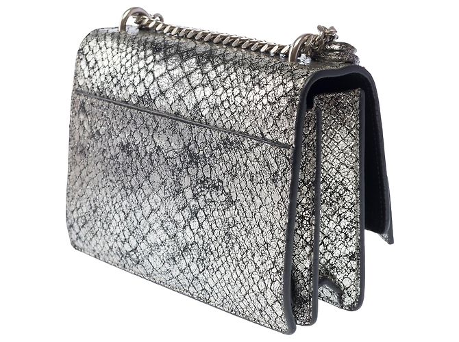 Borsa YVES SAINT LAURENT in Pelle Argentata - 103885 Argento - vista 5
