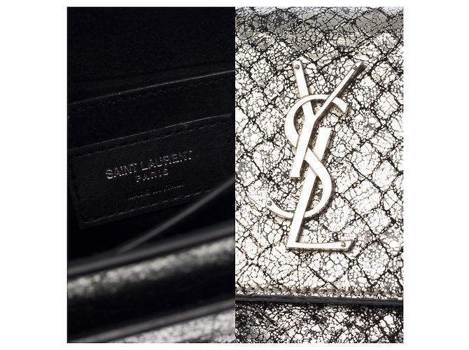 Borsa YVES SAINT LAURENT in Pelle Argentata - 103885 Argento - vista 6