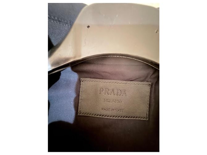 Giacca Prada in nylon blu marino Nero - vista 5