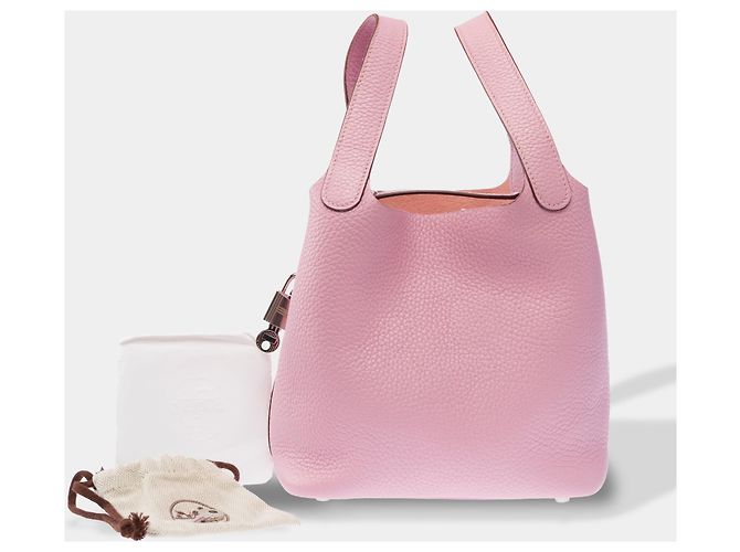Hermès Borsa HERMES Picotin in Pelle Rosa - 103884 - vista 2