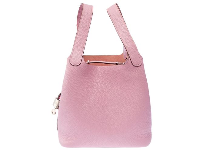 Hermès Borsa HERMES Picotin in Pelle Rosa - 103884 - vista 3