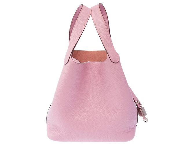 Hermès Borsa HERMES Picotin in Pelle Rosa - 103884 - vista 4