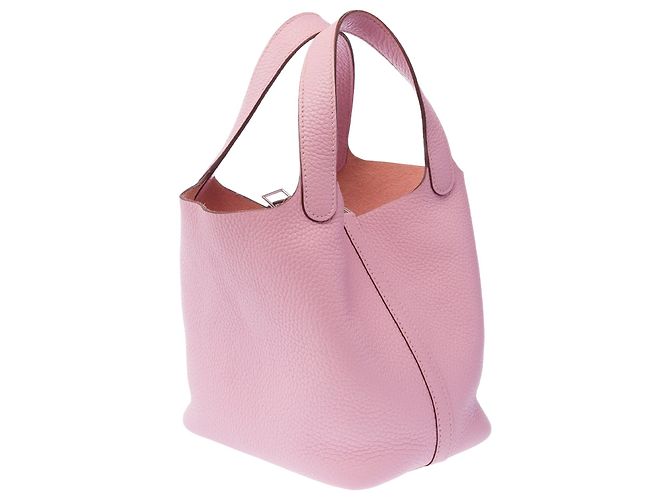Hermès Borsa HERMES Picotin in Pelle Rosa - 103884 - vista 5