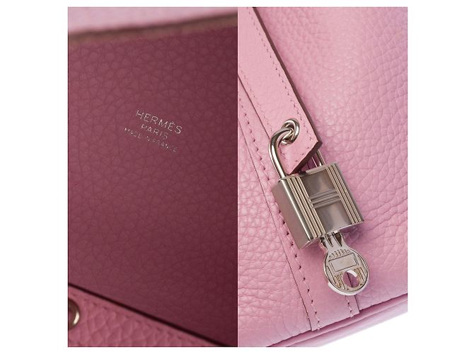 Hermès Borsa HERMES Picotin in Pelle Rosa - 103884 - vista 7
