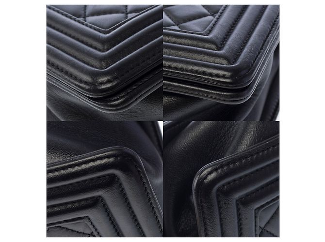 Borsa CHANEL Boy in Pelle Nera - 103882 Nero - vista 12