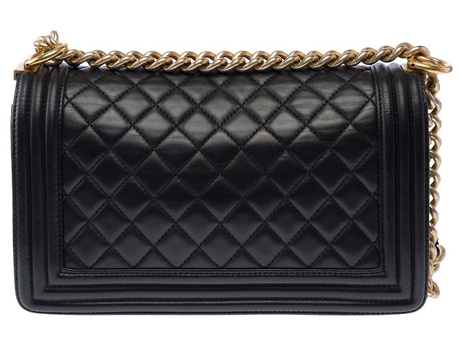 Borsa CHANEL Boy in Pelle Nera - 103882 Nero - vista 4
