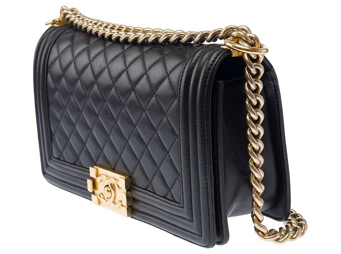Borsa CHANEL Boy in Pelle Nera - 103882 Nero - vista 5
