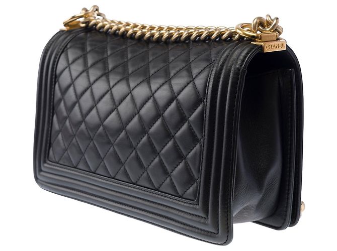 Borsa CHANEL Boy in Pelle Nera - 103882 Nero - vista 6