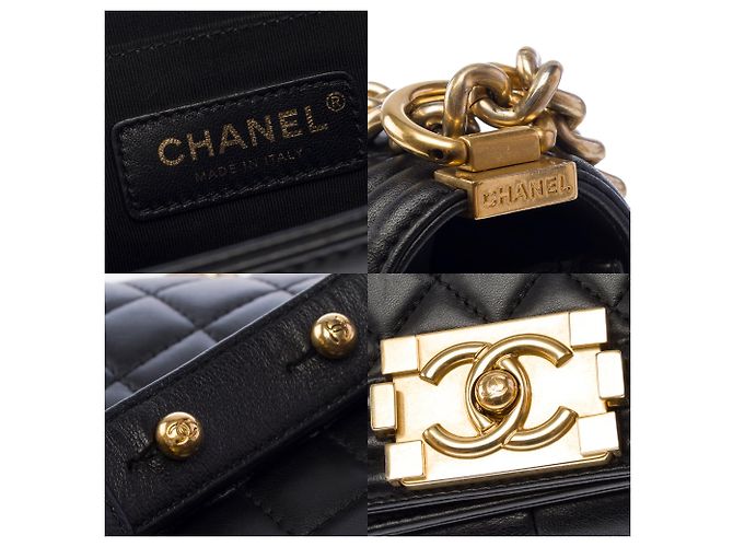Borsa CHANEL Boy in Pelle Nera - 103882 Nero - vista 7