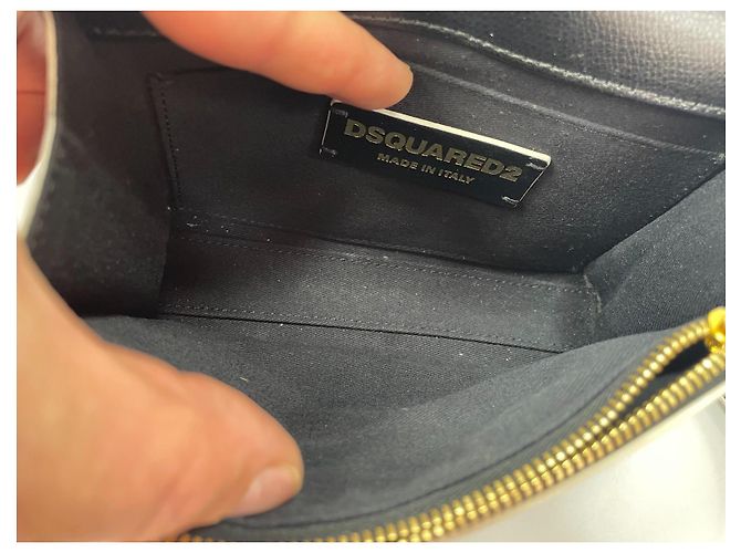 Borsa a tracolla Dsquared2 in pelle nera Nero - vista 9