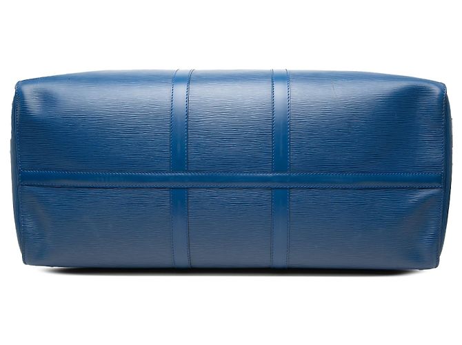 Borsa da viaggio Louis Vuitton Epi Keepall 55 Blu - vista 3