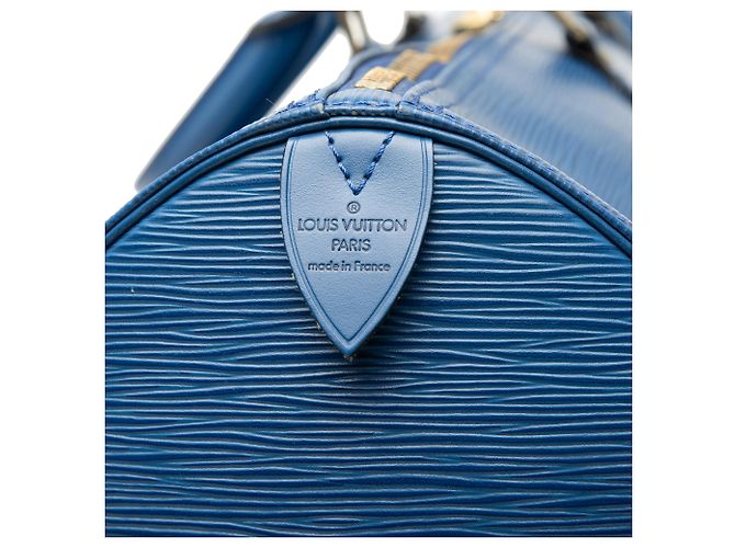 Borsa da viaggio Louis Vuitton Epi Keepall 55 Blu - vista 5