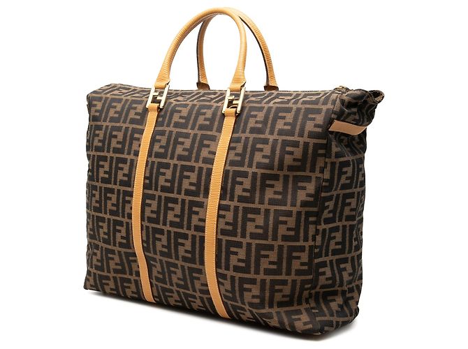 Sac de voyage Fendi Zucca Canvas marron - vue 2