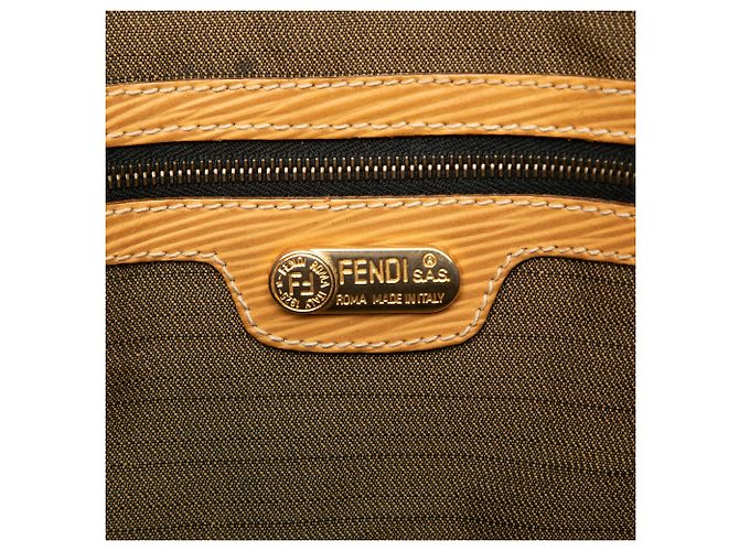 Sac de voyage Fendi Zucca Canvas marron - vue 5