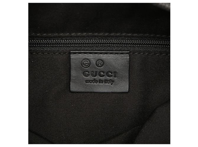 Borsa a tracolla Gucci GG in denim nero - vista 5