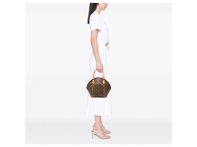 Borsa a mano Louis Vuitton Monogram Ellipse PM Marrone - vista 6