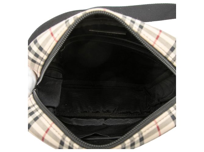 Borsa a tracolla Burberry House Check Canvas nera Nero - vista 4