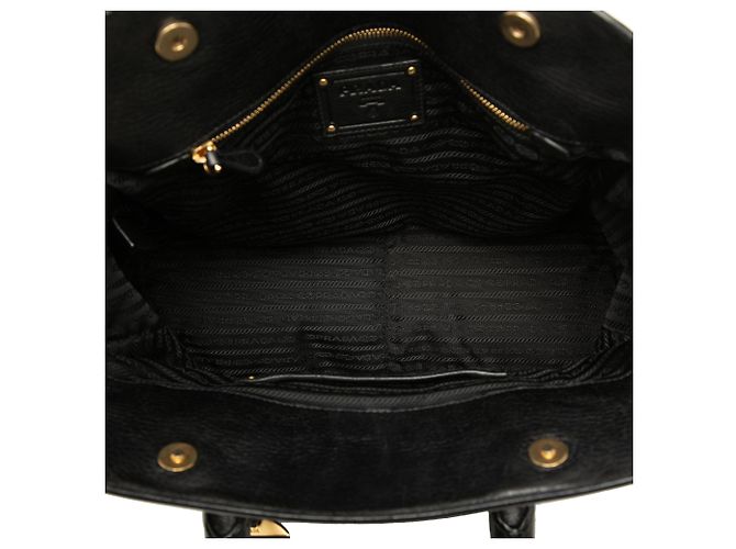 Borsa Prada Vitello Daino nera Nero - vista 4
