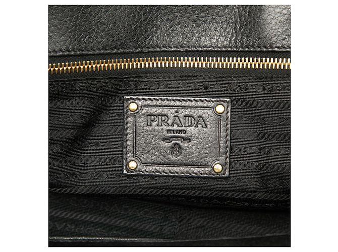 Borsa Prada Vitello Daino nera Nero - vista 5
