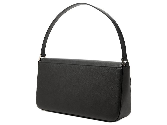 Borsa a tracolla con patta in pelle Burberry nera Nero - vista 2