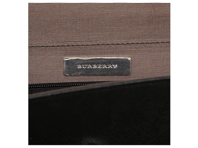 Borsa a tracolla con patta in pelle Burberry nera Nero - vista 5