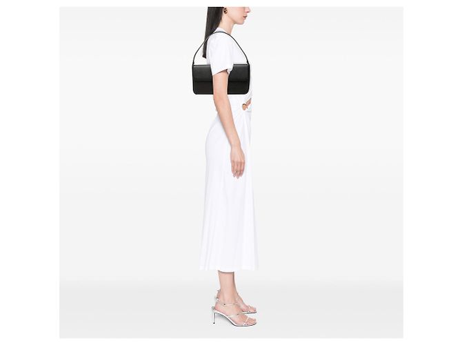 Borsa a tracolla con patta in pelle Burberry nera Nero - vista 6