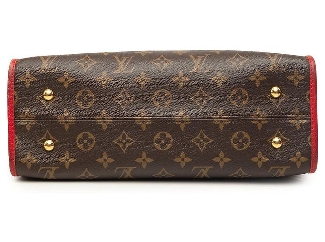 Borsa Satchel Louis Vuitton Monogram Popincourt PM Marrone - vista 3
