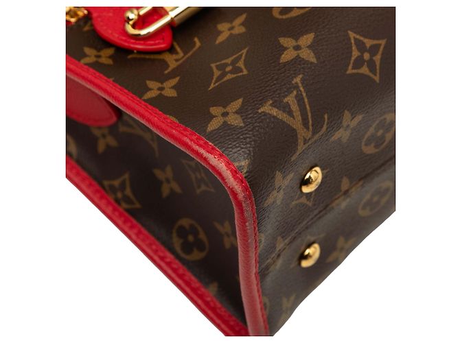 Borsa Satchel Louis Vuitton Monogram Popincourt PM Marrone - vista 6