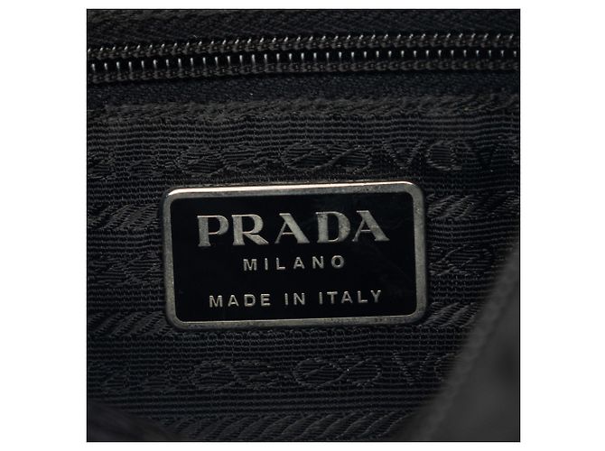 Bolsa Messenger Prada Tessuto preta com fivela e zíper Preto - vista 5
