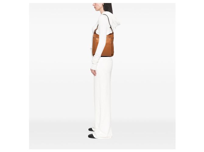 Borsa a tracolla Hermès Marwari PM in pelle Clemence marrone - vista 6
