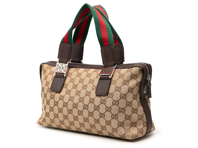 Borsa Gucci GG Canvas Web Pop Beige - vista 2