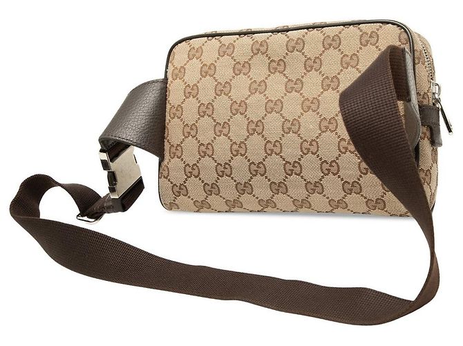 Borsa cintura Gucci GG Canvas Beige - vista 2