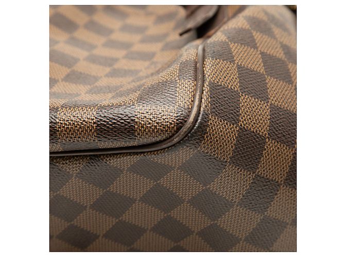 Borsa a tracolla Louis Vuitton Damier Ebene Belem MM Marrone - vista 6