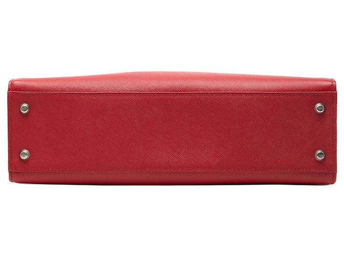 Borsa Tote Burberry in pelle rossa Rosso - vista 3