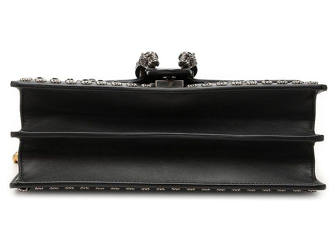 Black Gucci Medium Studded Calfskin Dionysus Shoulder Bag - view 3