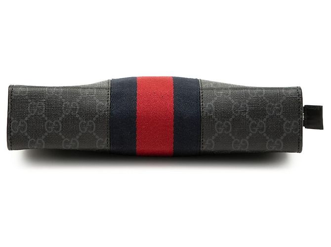 Clutch Gucci GG Supreme Web Nera Nero - vista 3