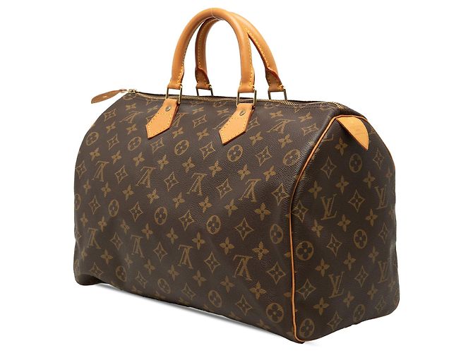 Borsa Boston Louis Vuitton Monogram Speedy 35 Marrone - vista 2
