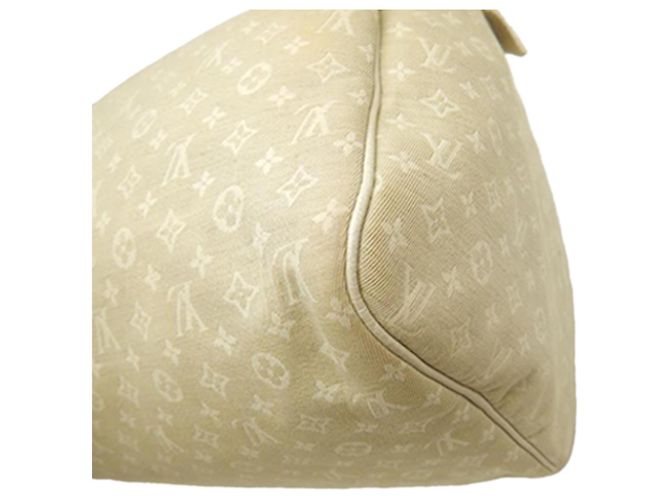 Borsa Boston Louis Vuitton Monogram Mini Lin Speedy 30 Beige - vista 11