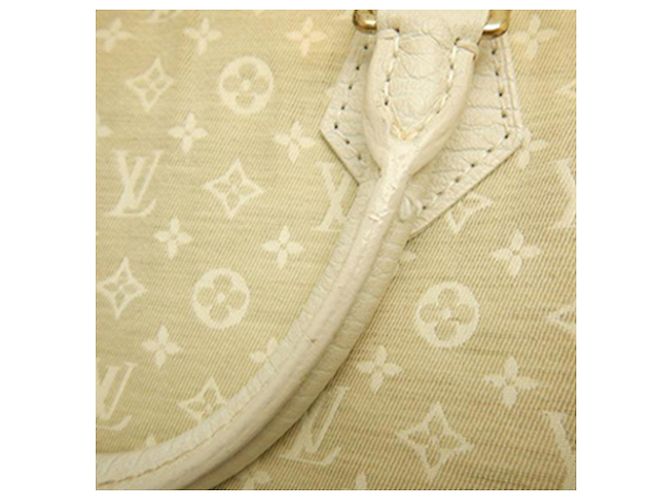 Borsa Boston Louis Vuitton Monogram Mini Lin Speedy 30 Beige - vista 17
