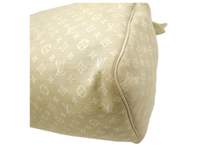 Borsa Boston Louis Vuitton Monogram Mini Lin Speedy 30 Beige - vista 19