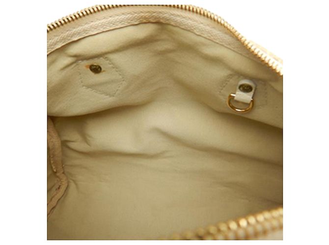 Borsa Boston Louis Vuitton Monogram Mini Lin Speedy 30 Beige - vista 6