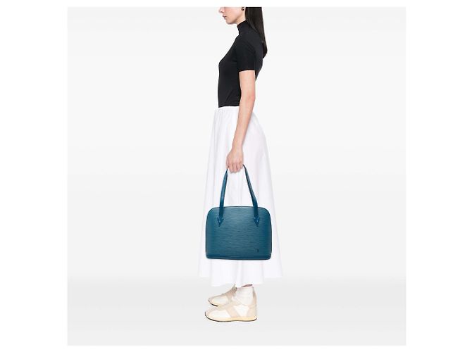 Borsa a tracolla Louis Vuitton Epi Lussac Blu - vista 6