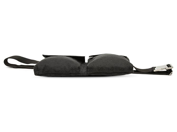 Black Gucci GG Canvas Double Pocket Belt Bag - view 3